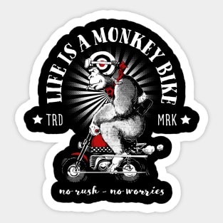 Monkey Bike Gorilla Sticker